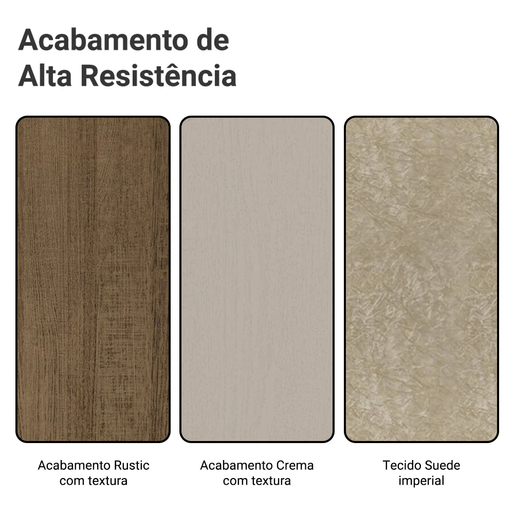 Conjunto Sala de Jantar Madesa Patricia Mesa Tampo de Vidro com 6 Cadeiras Rustic/Crema/Imperial - Image 10