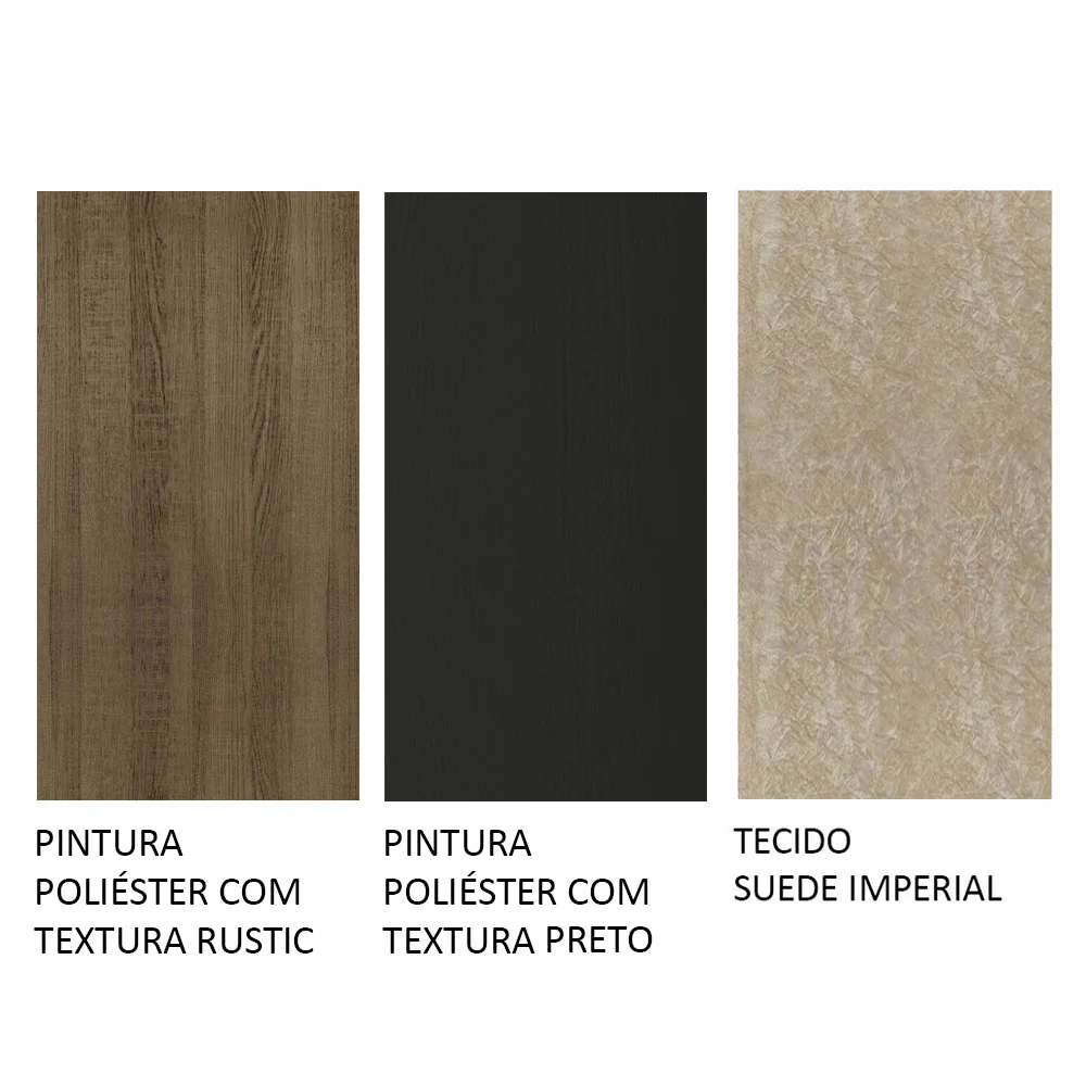 Conjunto Sala de Jantar Madesa Sabrina Mesa Tampo de Vidro com 4 Cadeiras Rustic/Preto/Imperial - Image 10