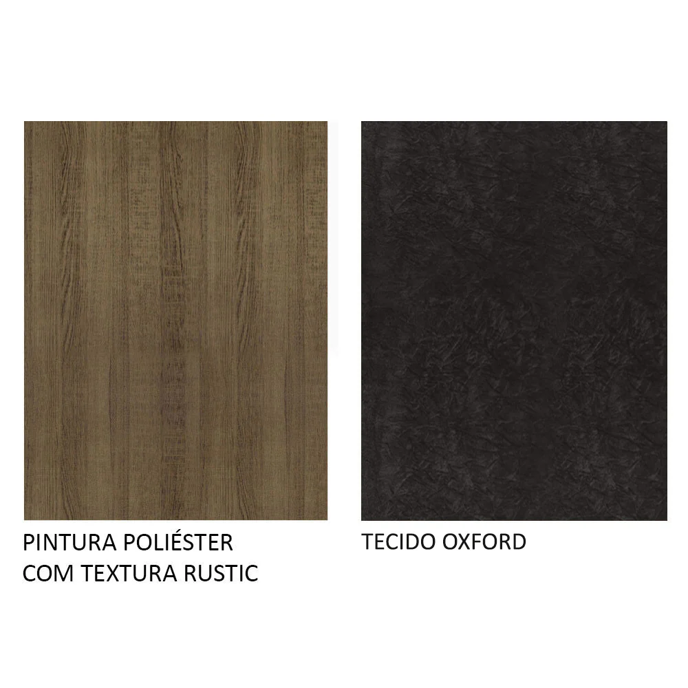 Conjunto Sala de Jantar Mesa Tampo de Madeira 6 Cadeiras Rustic/Oxford Hanna Madesa - Image 10