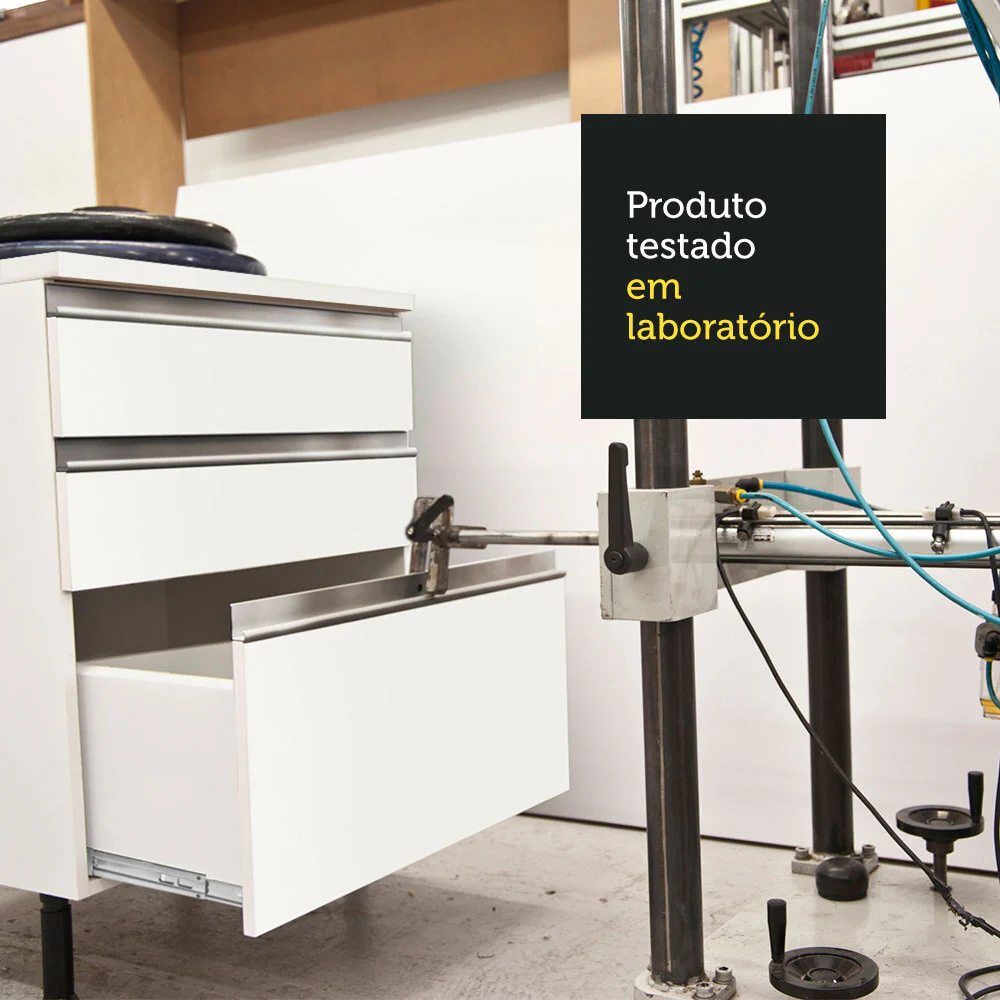 Armário de Cozinha Compacta 180cm Branco/Preto Topazio Madesa 86 - Image 7