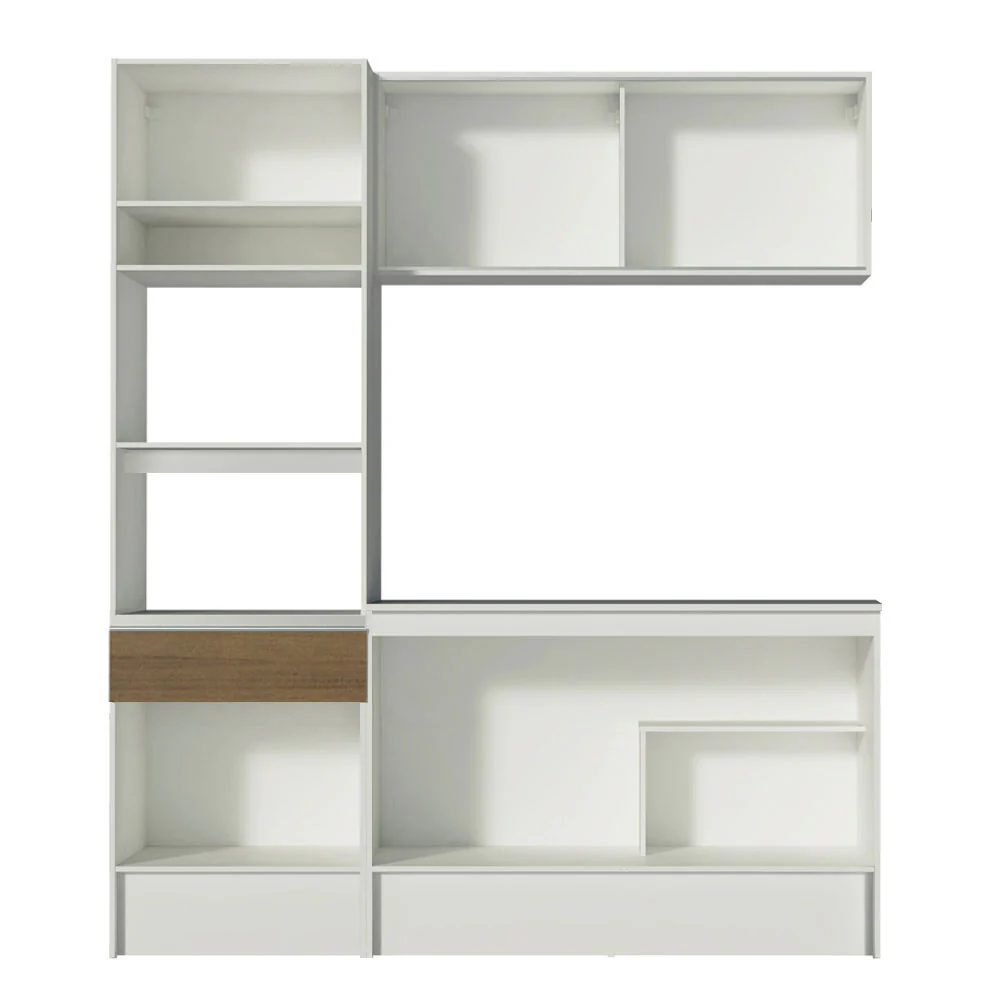 Armário de Cozinha Compacta 180cm Branco/Rustic Topazio Madesa 86 - Image 11