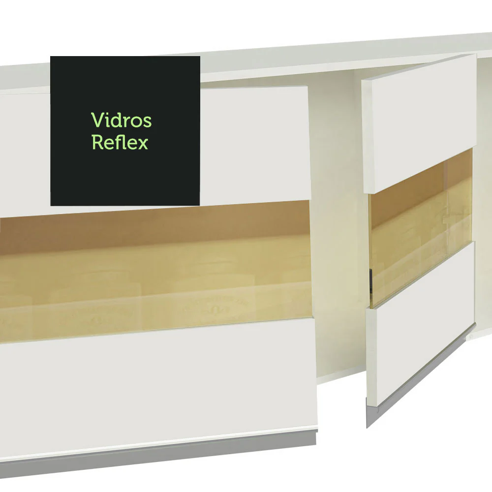 Armário de Cozinha Completa 100% MDF 250cm Branco Smart Madesa 01 - Image 7
