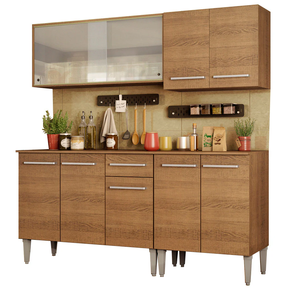 Armário de Cozinha Completa 169cm Rustic Emilly Box Madesa 03 - Image 2