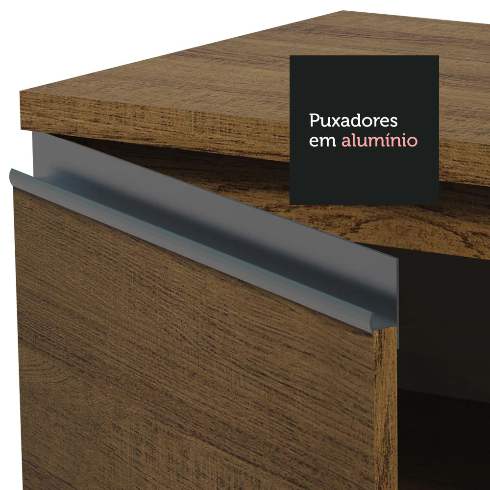 Armário de Cozinha Completa 290cm Rustic/Crema Vicenza Madesa - Image 6