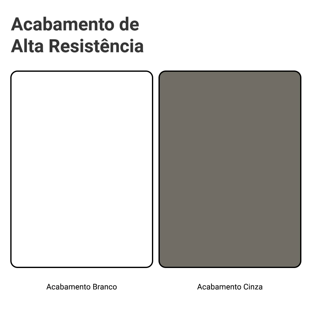 Estante Sala de Estar com Rack + Cristaleira 230cm Branco/Cinza Vik Madesa 01 - Image 10