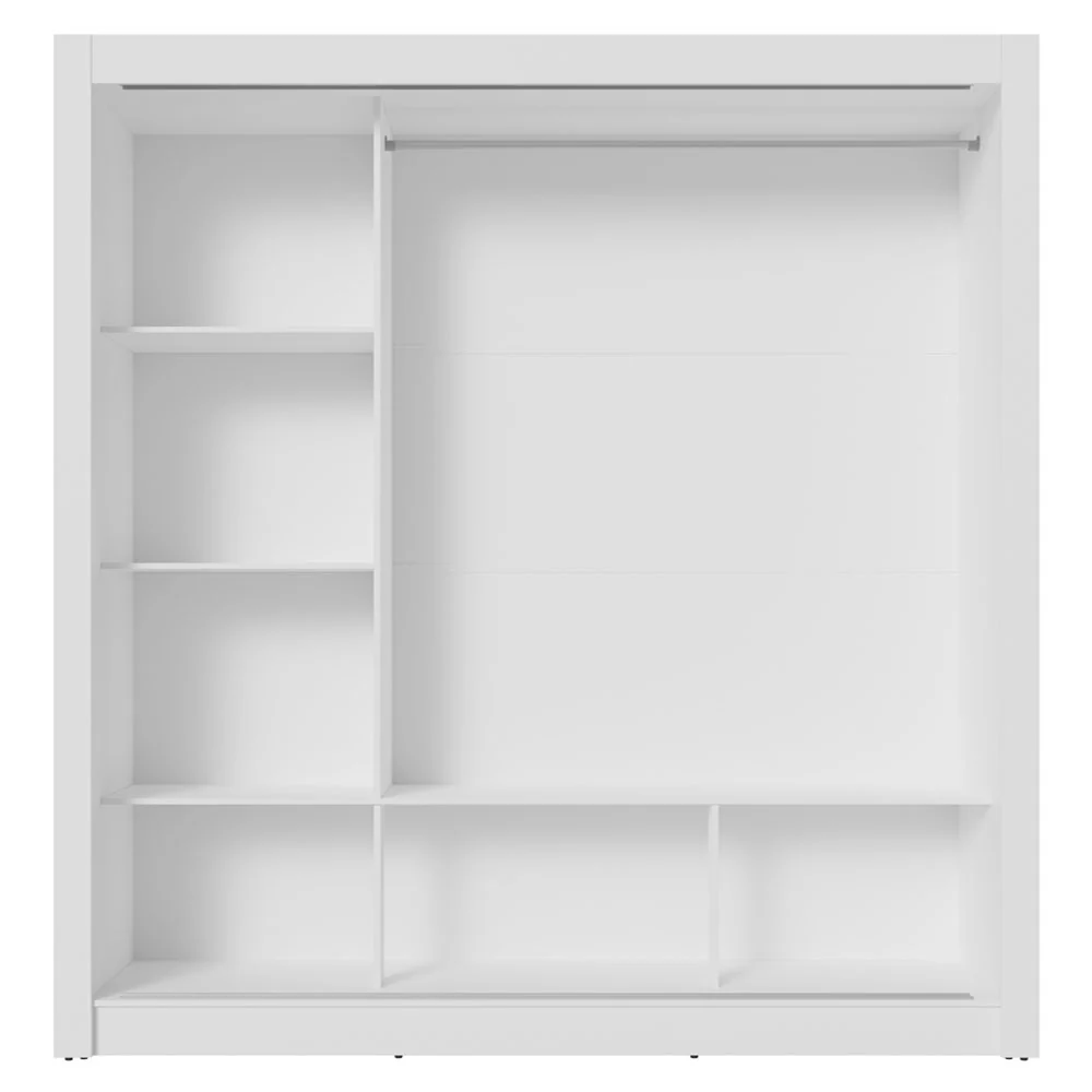 Guarda-Roupa Casal 3 Portas de Correr com Espelho Branco Nobre Madesa - Image 8