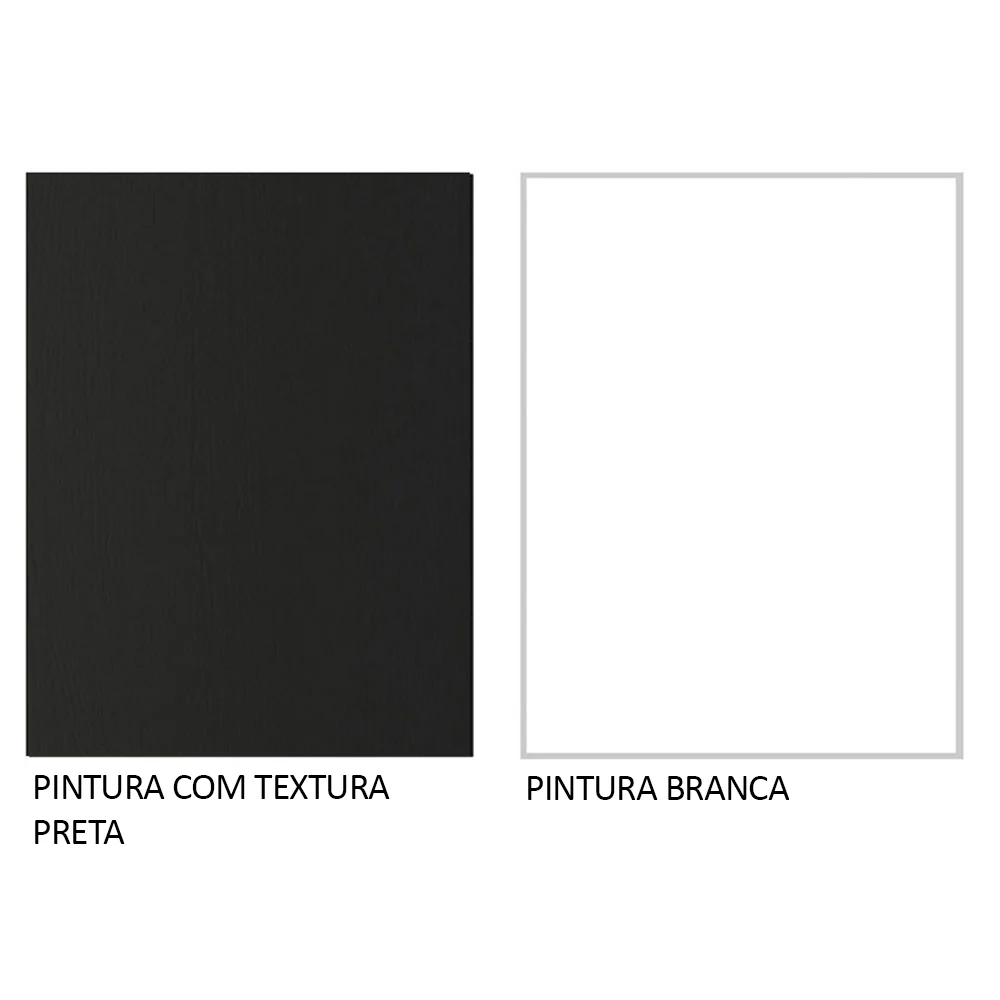 Guarda-Roupa Casal 3 Portas de Correr Preto/Branco Nobre Madesa - Image 10