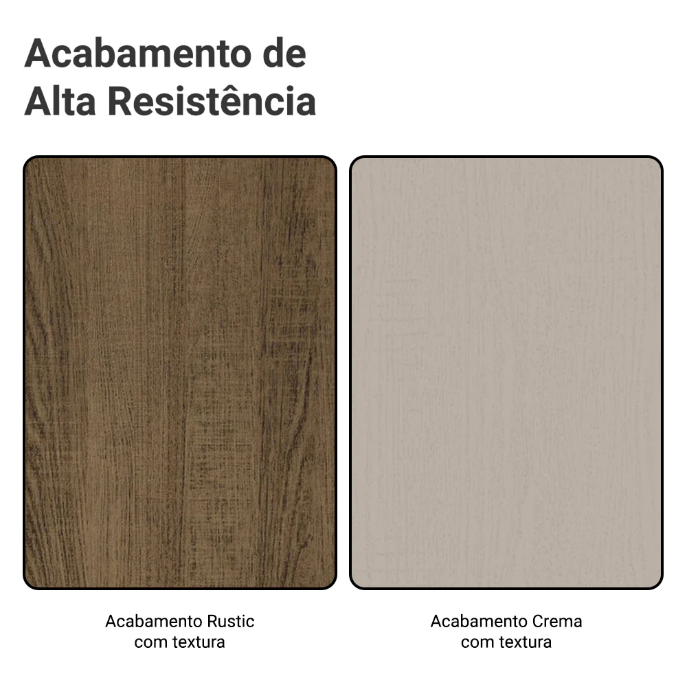 Guarda-Roupa Casal 6 Portas Batentes Rustic/Crema/Rustic Venus Madesa - Image 10