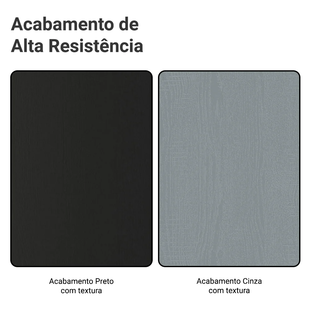 Guarda-Roupa Casal com Pés 3 Portas de Correr de Espelho Preto/Cinza Reno Madesa - Image 9