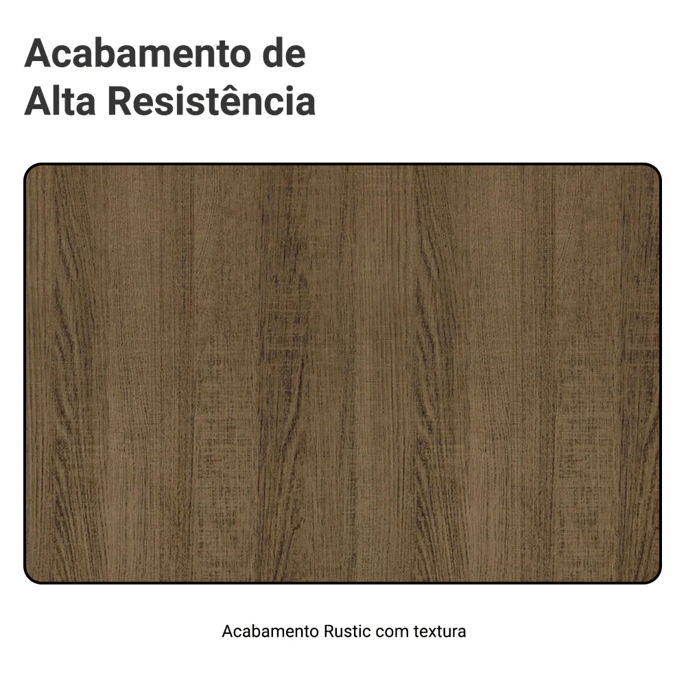 Guarda-Roupa Casal Madesa Lyon Plus 3 Portas de Correr com Espelhos 4 Gavetas com Pés Rustic - Image 10