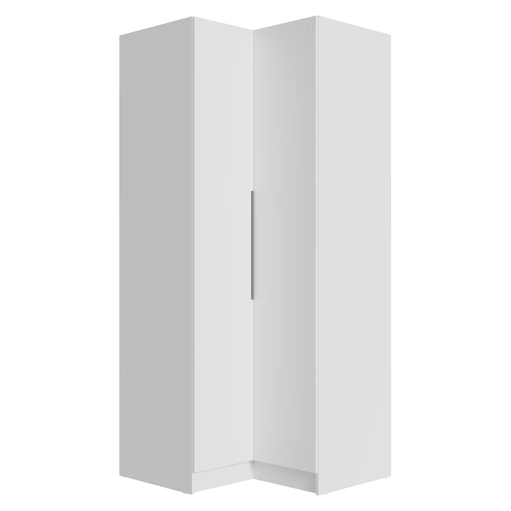 Guarda-Roupa Modulado de Canto 2 Portas Branco Neo Madesa