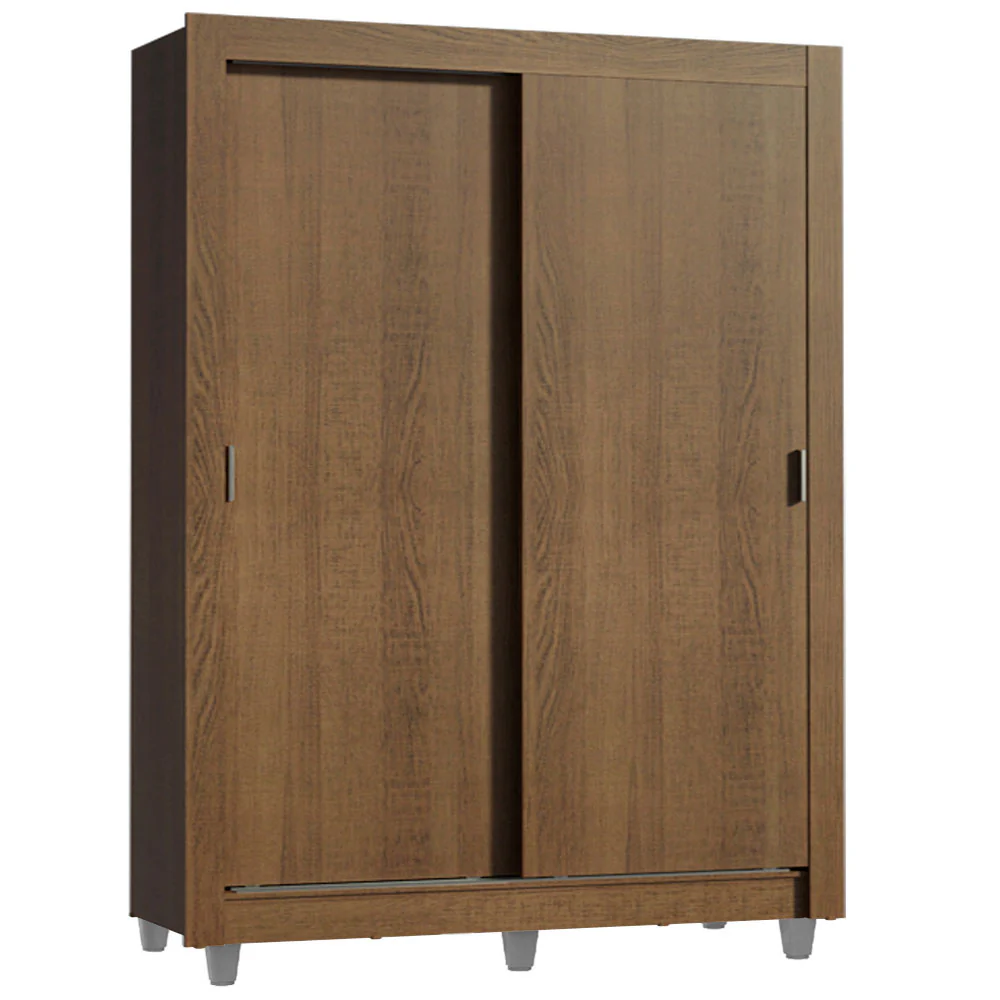 Guarda-Roupa Solteiro Madesa Denver 2 Portas de Correr com Pés Rustic - Image 2