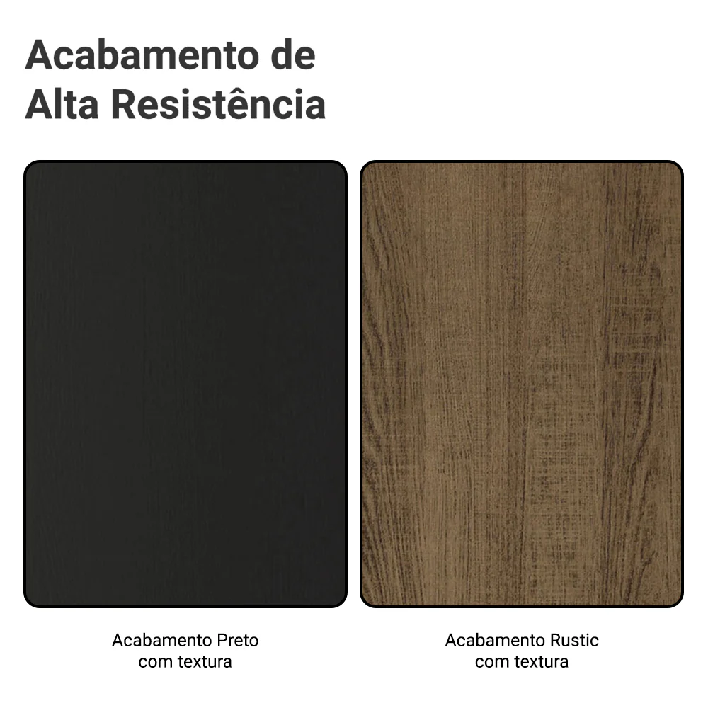 Guarda-Roupa Solteiro Madesa Tokio 2 Portas de Correr de Espelho 2 Gavetas Preto/Rustic - Image 8