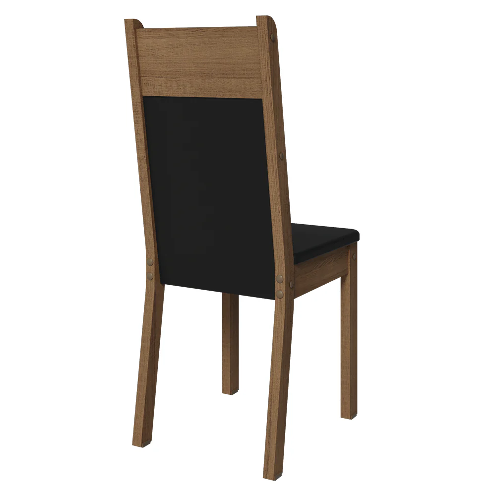 Kit 2 Cadeiras 4280 Madesa Rustic/Preto - Image 6