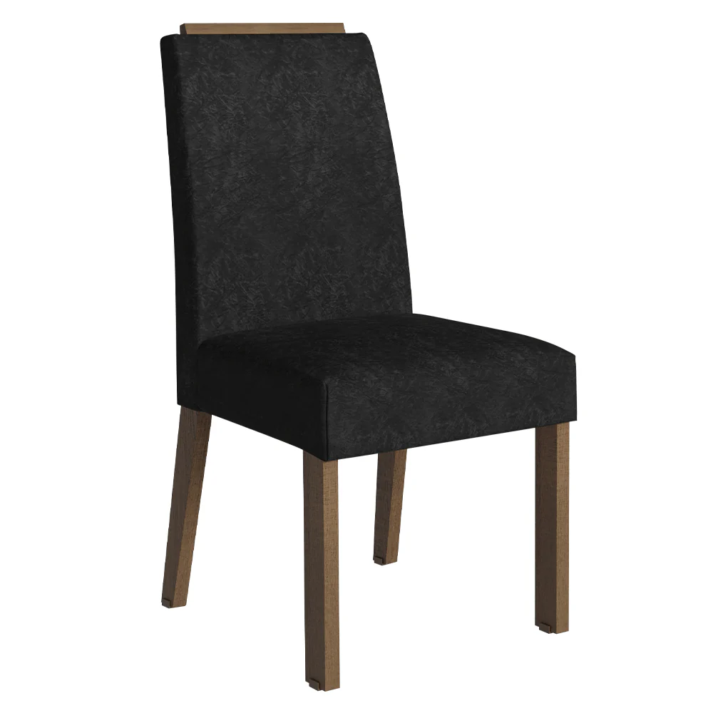 Kit 2 Cadeiras de Jantar 4255 com Espaldar Rustic/Oxford Madesa - Image 5