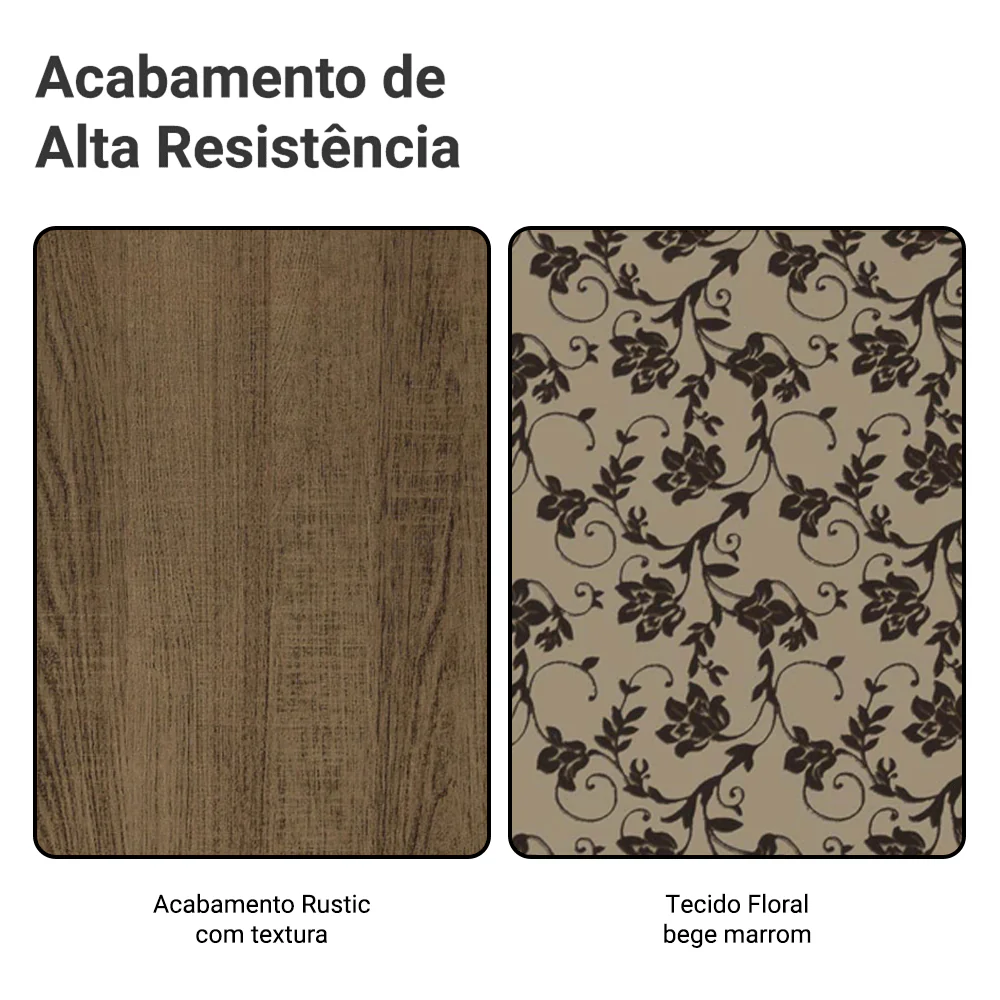 Kit 4 Cadeiras 4290 Madesa Rustic/Bege Marrom - Image 10
