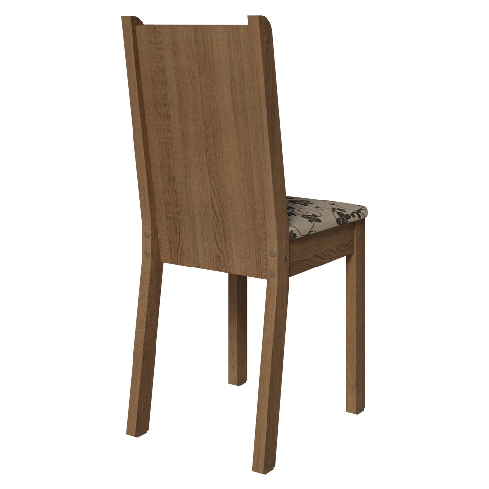 Kit 4 Cadeiras 4290 Madesa Rustic/Bege Marrom - Image 5