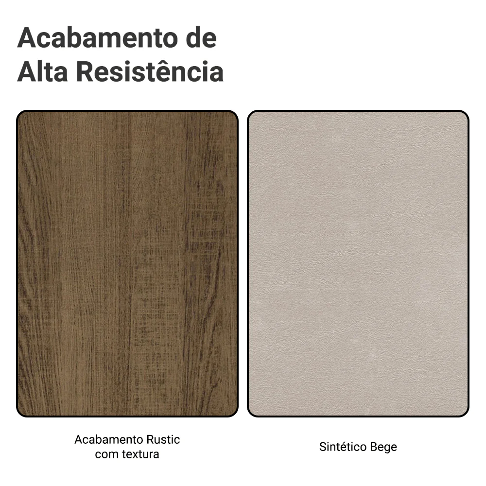 Kit 4 Cadeiras 4290 Madesa Rustic/Sintético Bege - Image 10