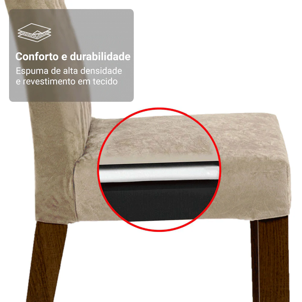 Kit 4 Cadeiras de Jantar 4256 Rustic/Imperial Madesa - Image 9