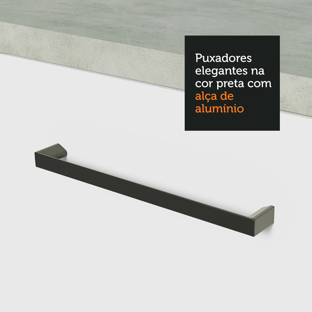 Kit com 2 Armários Aéreos Multiuso 3 Portas Branco Agata Madesa - Image 5