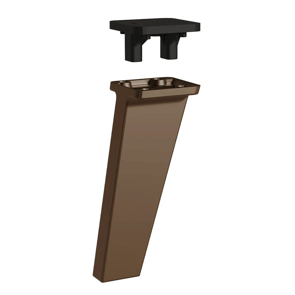 Kit com 5 Pés Bronze de Polipropileno para Cozinhas Nice Madesa - Image 4