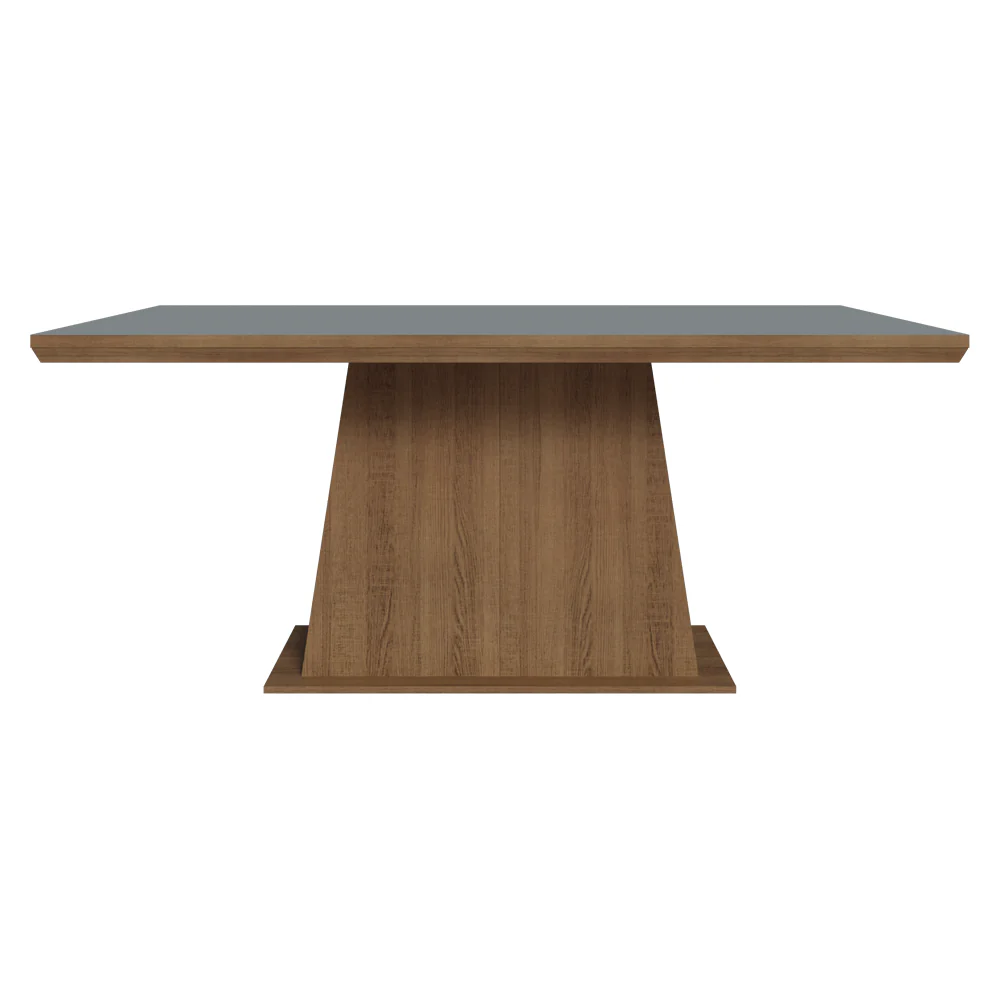 Mesa de Jantar Retangular Tampo com Moldura Rustic/Cinza 5364 Madesa - Image 4