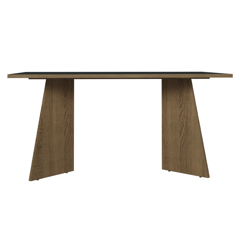 Mesa de Jantar Retangular Tampo de Madeira 5389 Rustic/Preto Madesa - Image 4