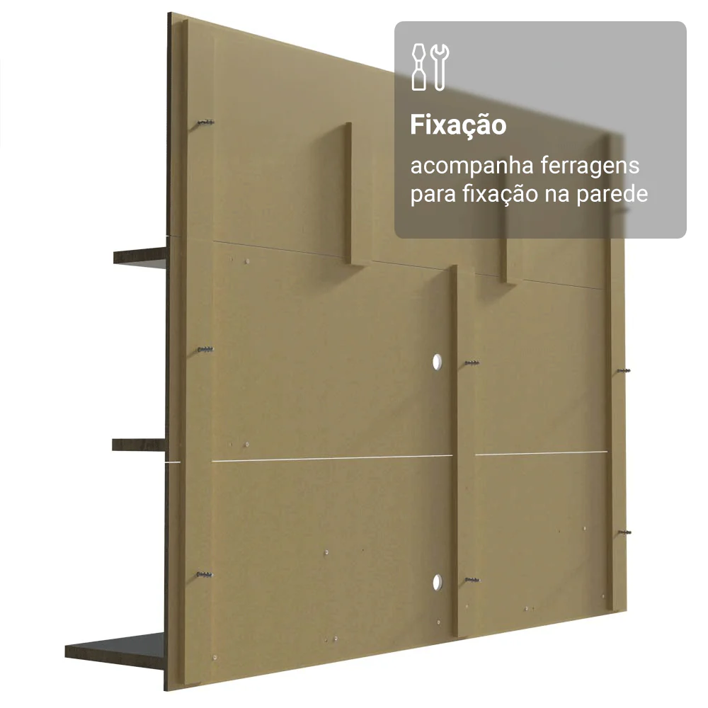 Painel para TV até 60 Polegadas Madesa Alfa Rustic - Image 7