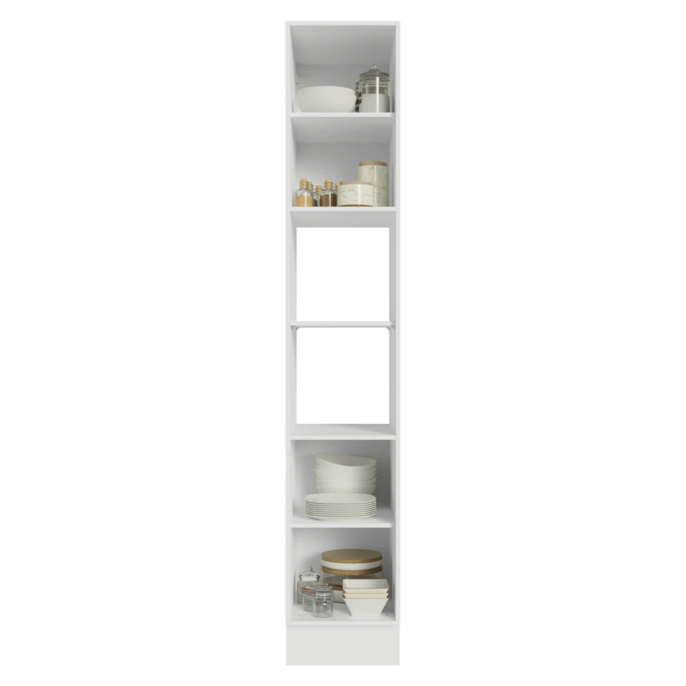 Paneleiro 40 x 60 cm 2 Portas e 2 Nichos Branco/Cinza Agata Madesa - Image 5