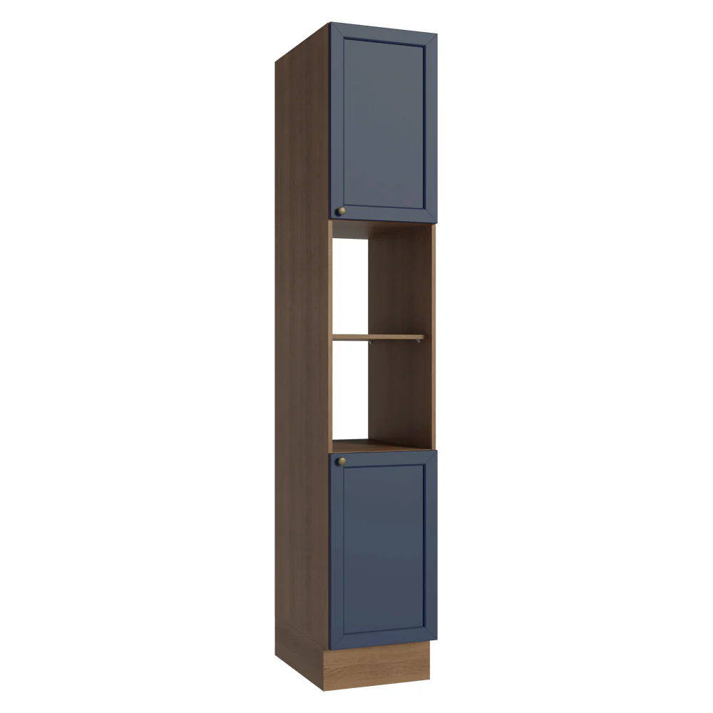Paneleiro 40 x 60 cm 2 Portas e 2 Nichos Rustic/Azul Vik Madesa