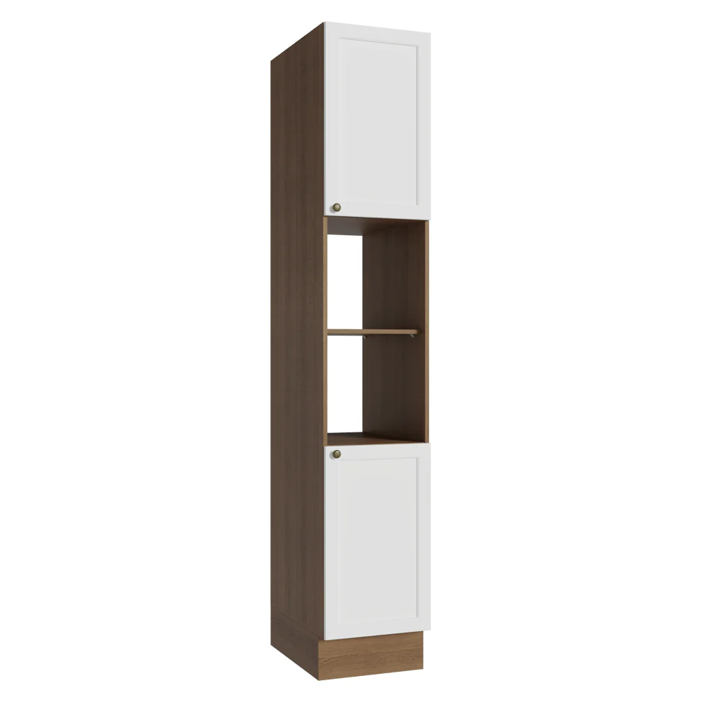 Paneleiro 40 x 60 cm 2 Portas e 2 Nichos Rustic/Branco Vik Madesa