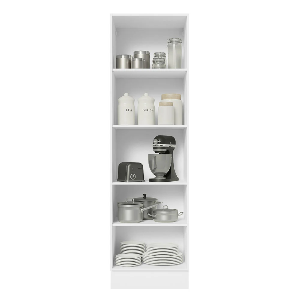 Paneleiro Madesa Acordes 100% MDF 60 cm 2 Portas Branco Brilho - Image 3