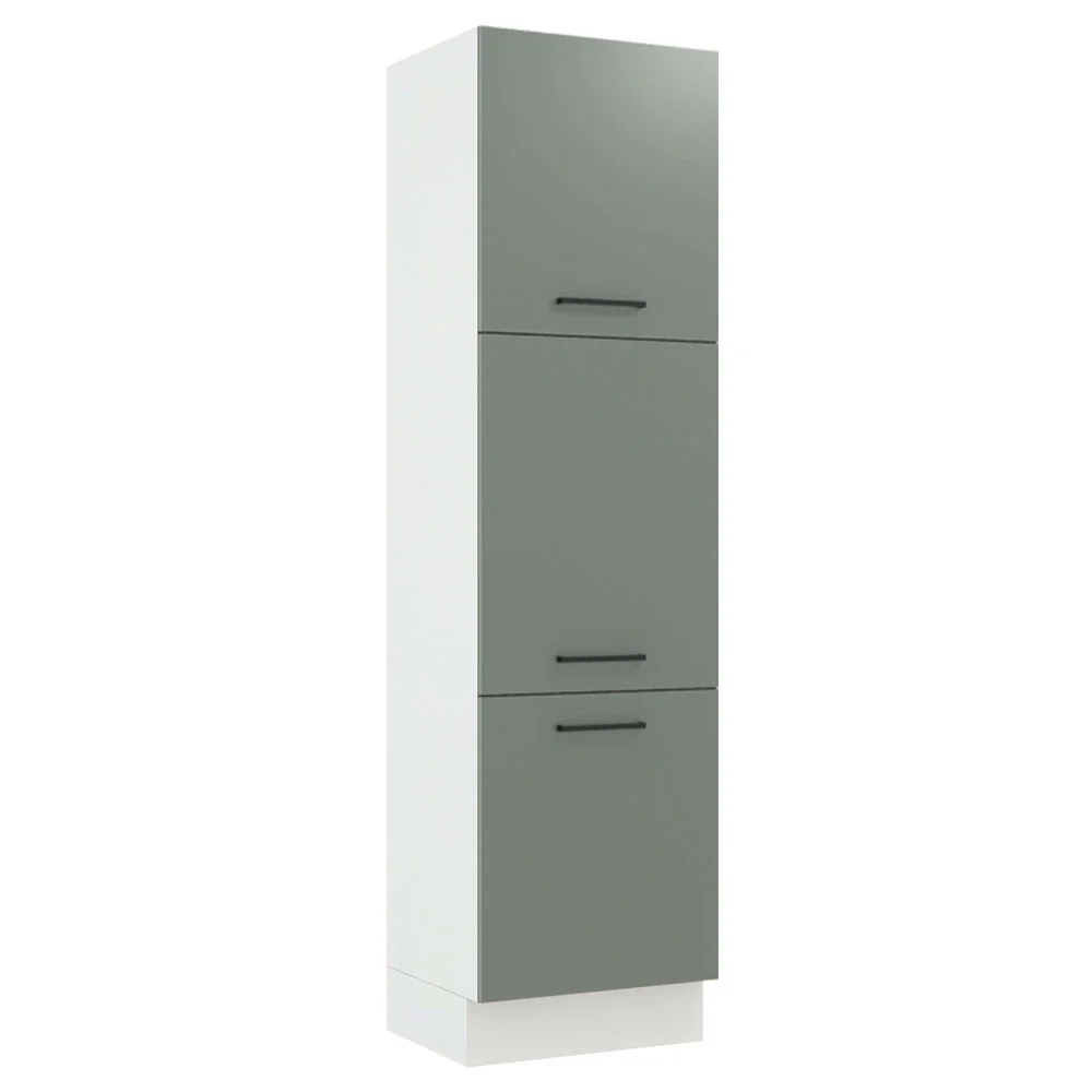 Paneleiro Madesa Agata 60 x 60 cm 3 Portas Branco/Cinza