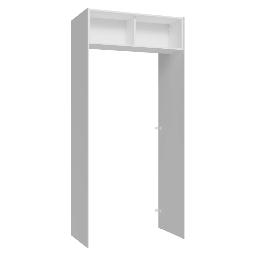 Porta-Geladeira 103 cm 1 Porta Basculante Branco/Preto Agata Madesa - Image 11
