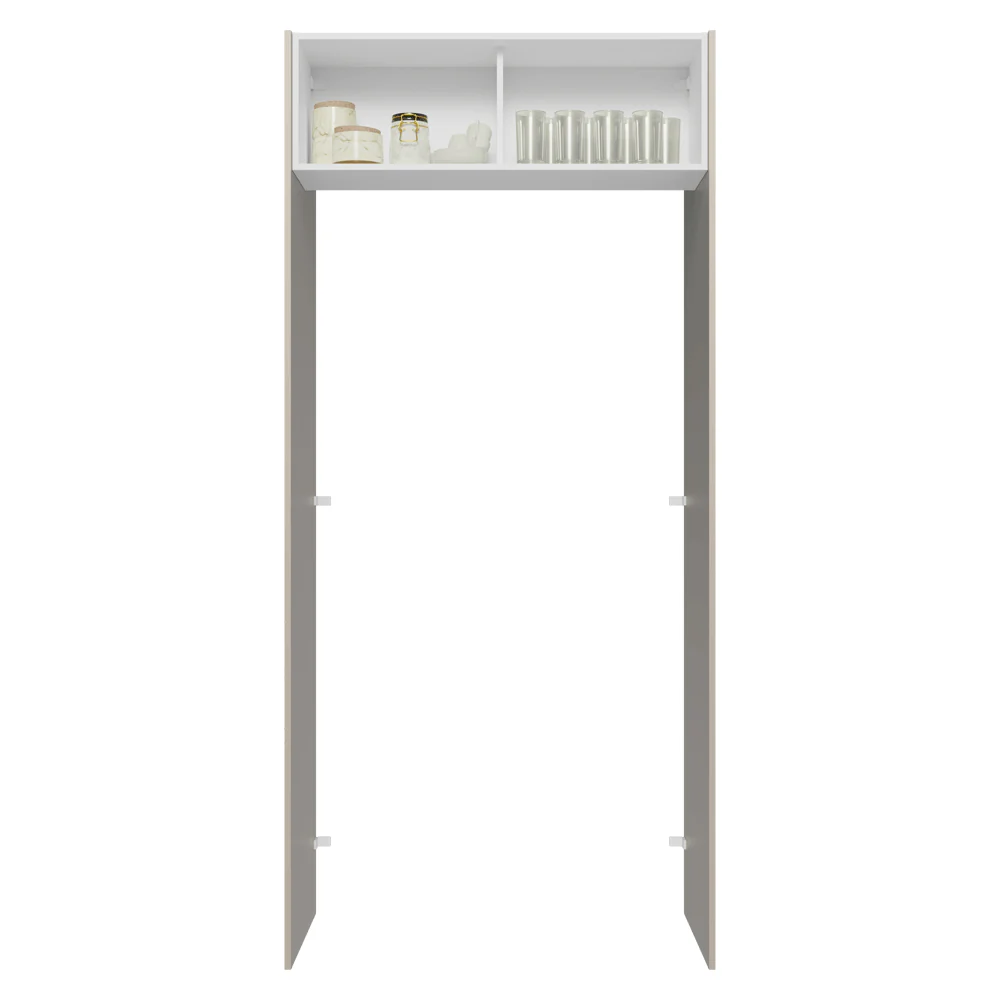 Porta-Geladeira 103 cm 1 Porta Basculante Crema/Branco/Crema Agata Madesa - Image 4