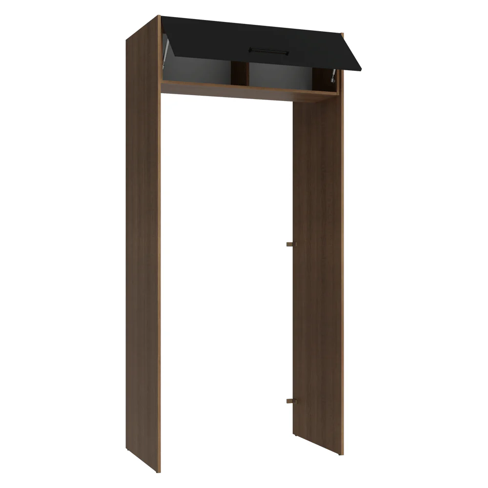 Porta-Geladeira 103 cm 1 Porta Basculante Rustic/Preto Agata Madesa - Image 7