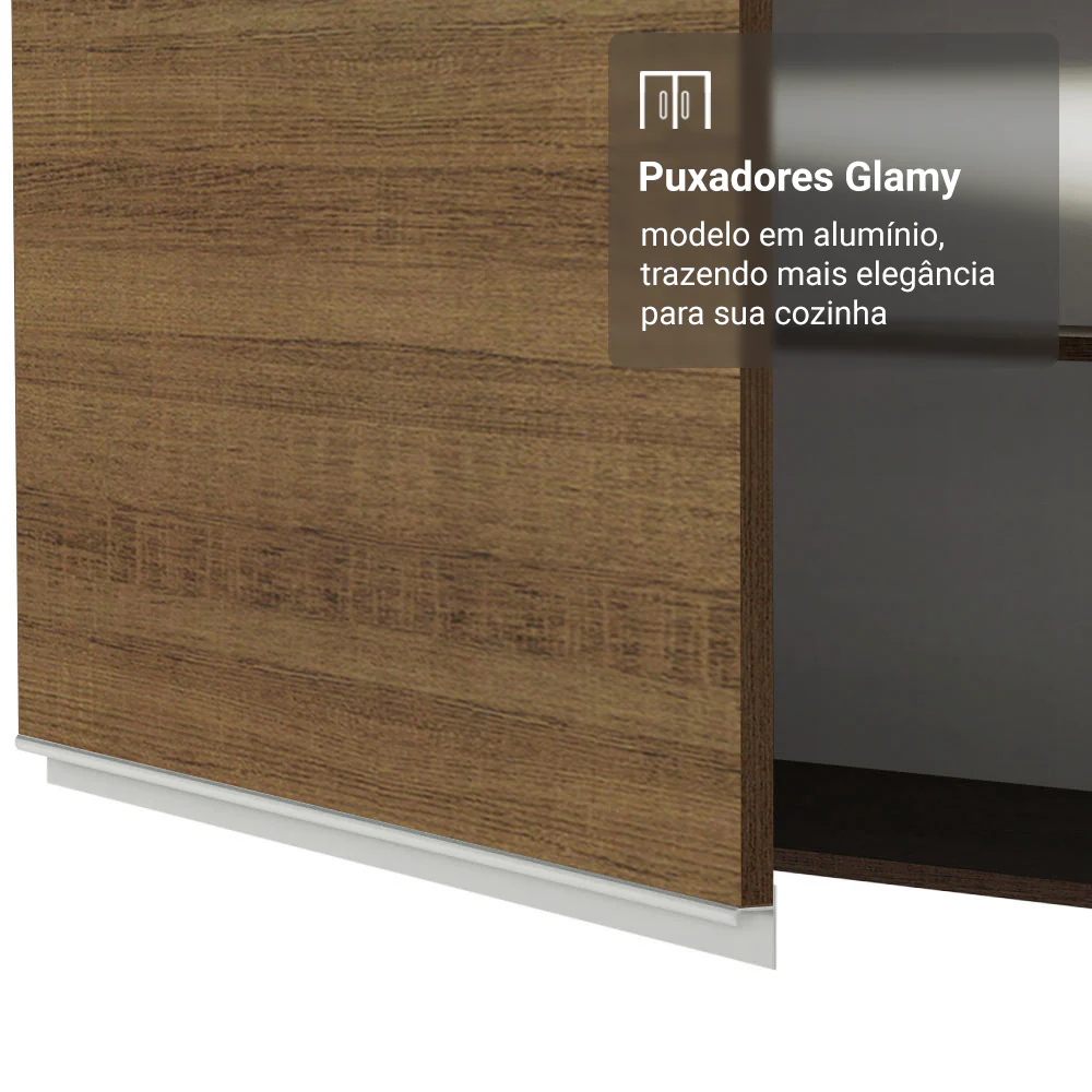 Porta-Geladeira 103 cm 1 Porta Basculante Rustic Glamy Madesa - Image 5