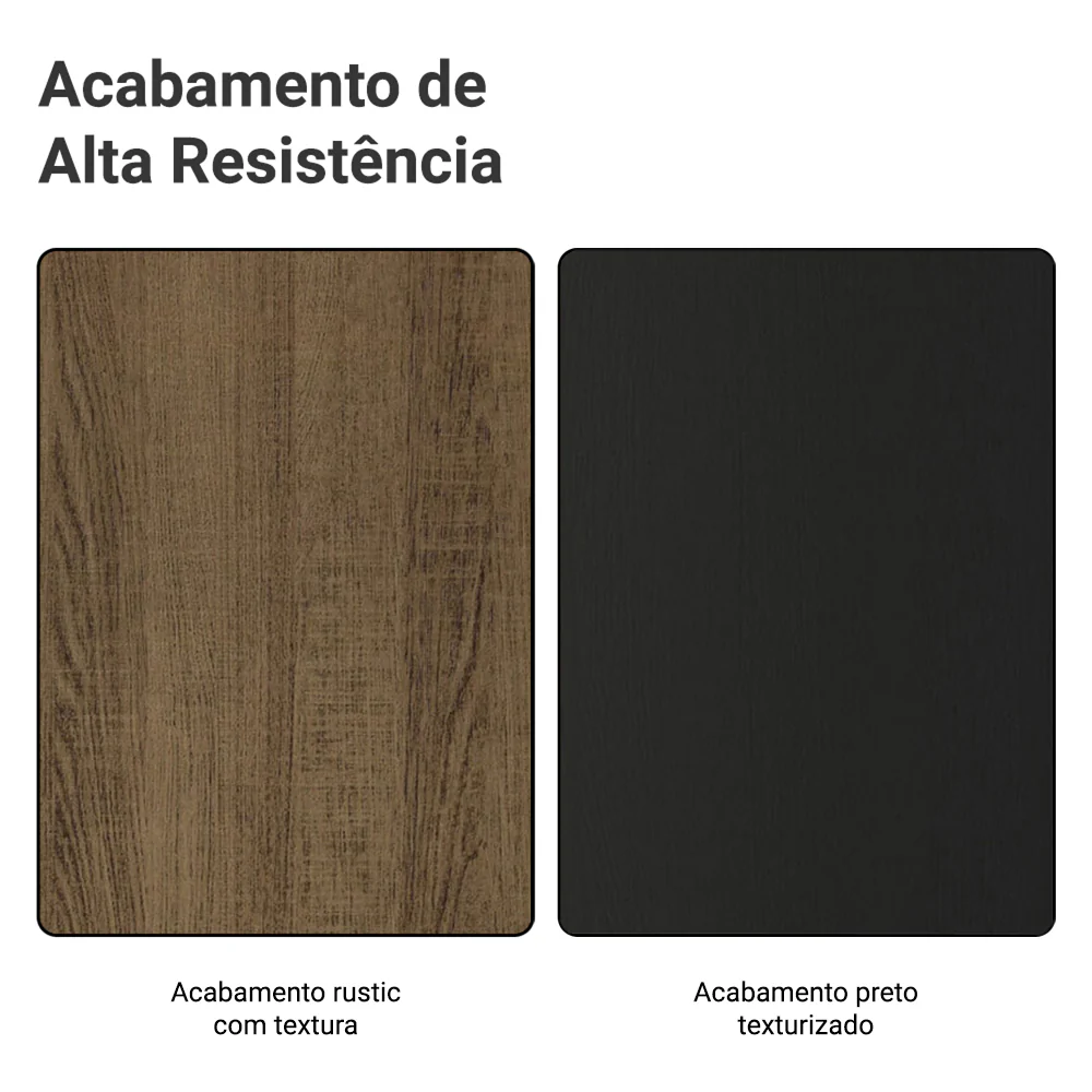 Porta-Geladeira 73 cm 1 Porta Basculante Rustic/Preto Glamy Madesa - Image 9