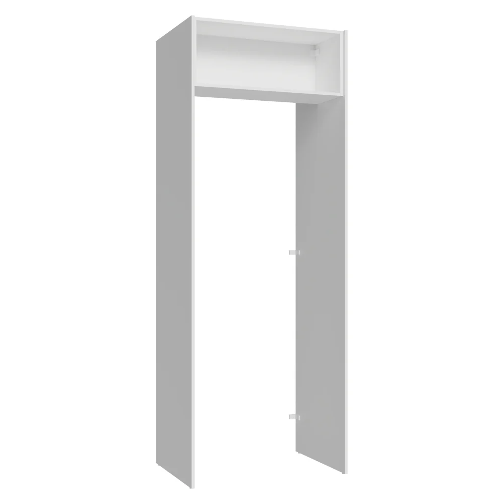 Porta-Geladeira 83 cm 1 Porta Basculante Branco/Preto Glamy Madesa - Image 11