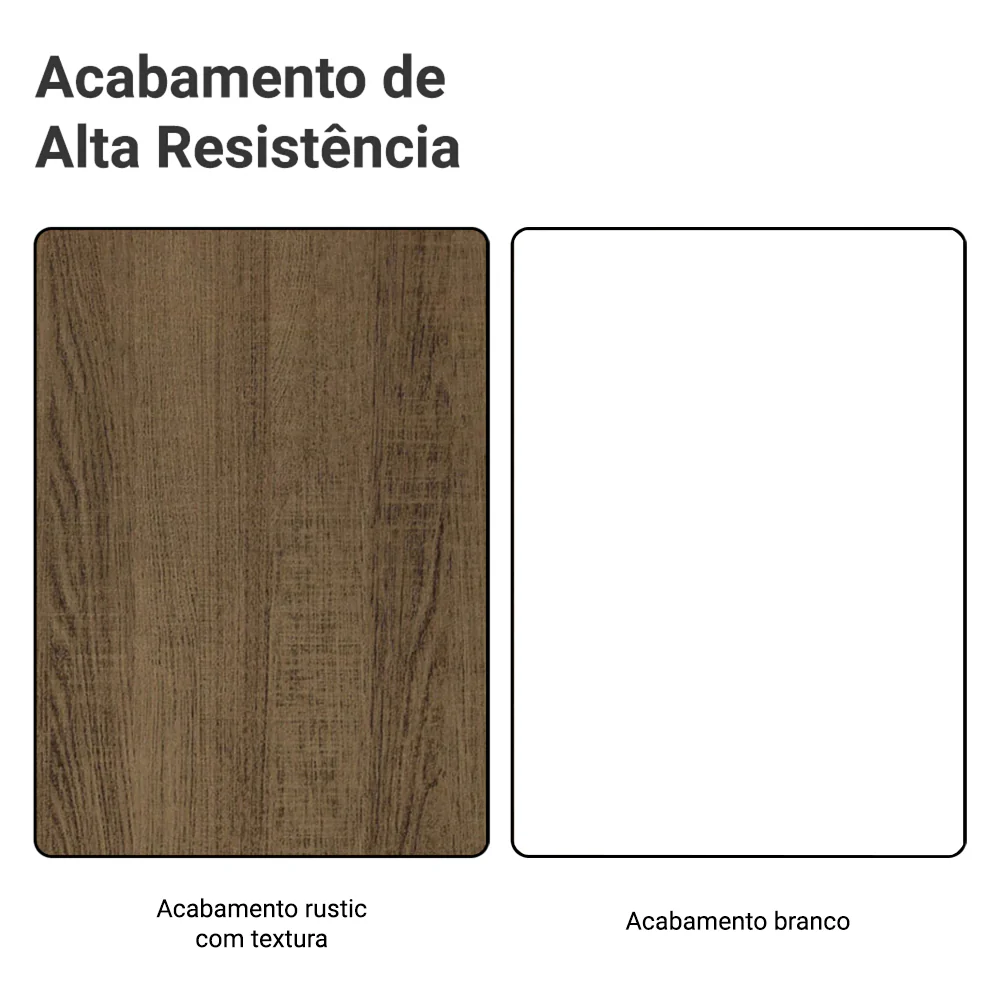 Porta-Geladeira 83 cm 1 Porta Basculante Rustic/Branco Glamy Madesa - Image 9