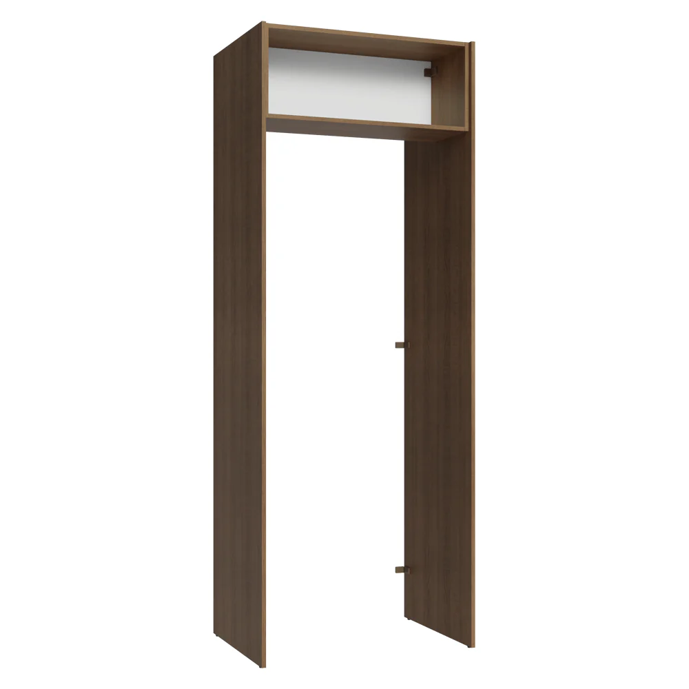Porta-Geladeira 83 cm 1 Porta Basculante Rustic/Branco Vik Madesa - Image 12