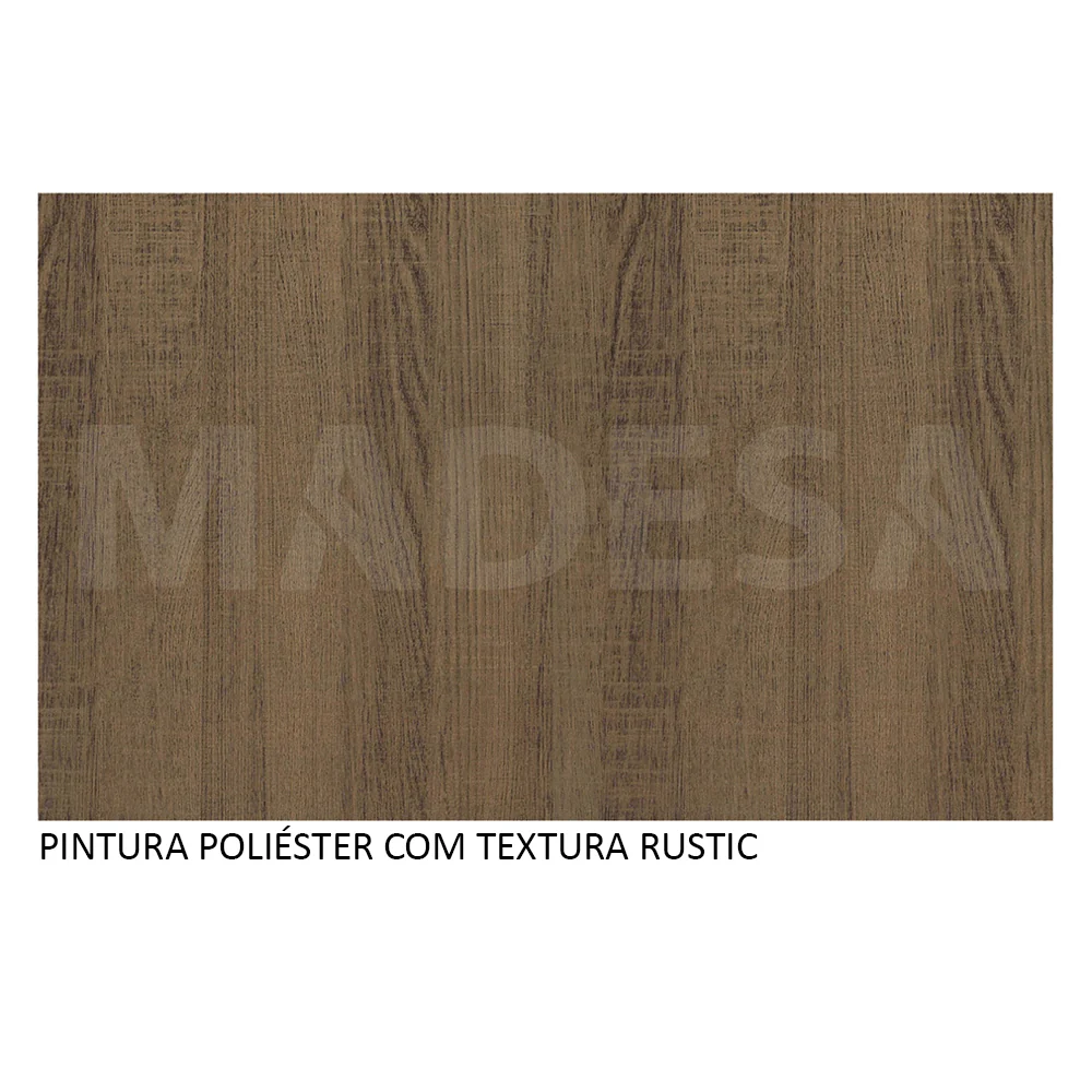 Quarto Completo com Guarda-Roupa Luke 2 Portas de Espelho e Cabeceira com 2 Mesas de Cabeceira Madesa Rustic - Image 11