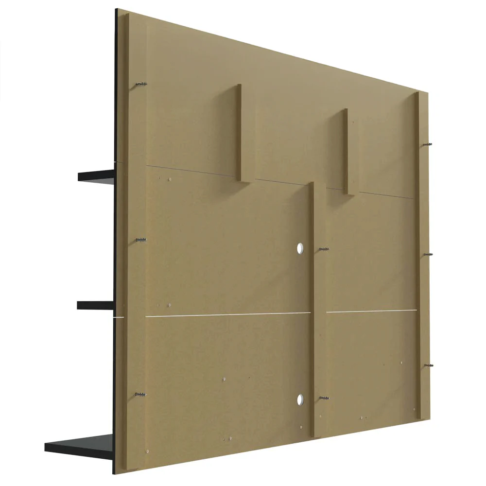 Rack com Painel para TV até 60 Polegadas 180 cm com Pés Preto/Rustic Reims Madesa - Image 11