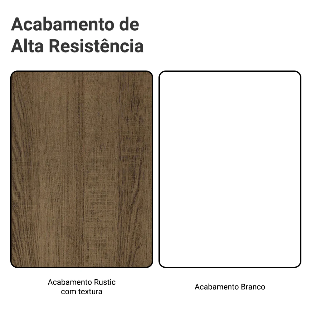 Rack Madesa Dubai para TV até 65 Polegadas com Pés Rustic/Branco 6E09 - Image 9