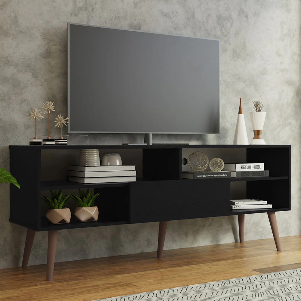 Rack para TV até 65 Polegadas Preto Madesa