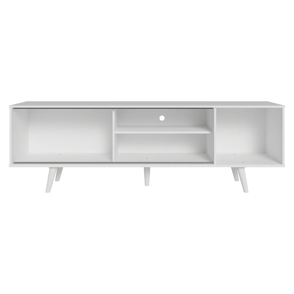 Rack para TV até 80 Polegadas 160cm Branco/Rustic com Pés Branco Torino Madesa - Image 7