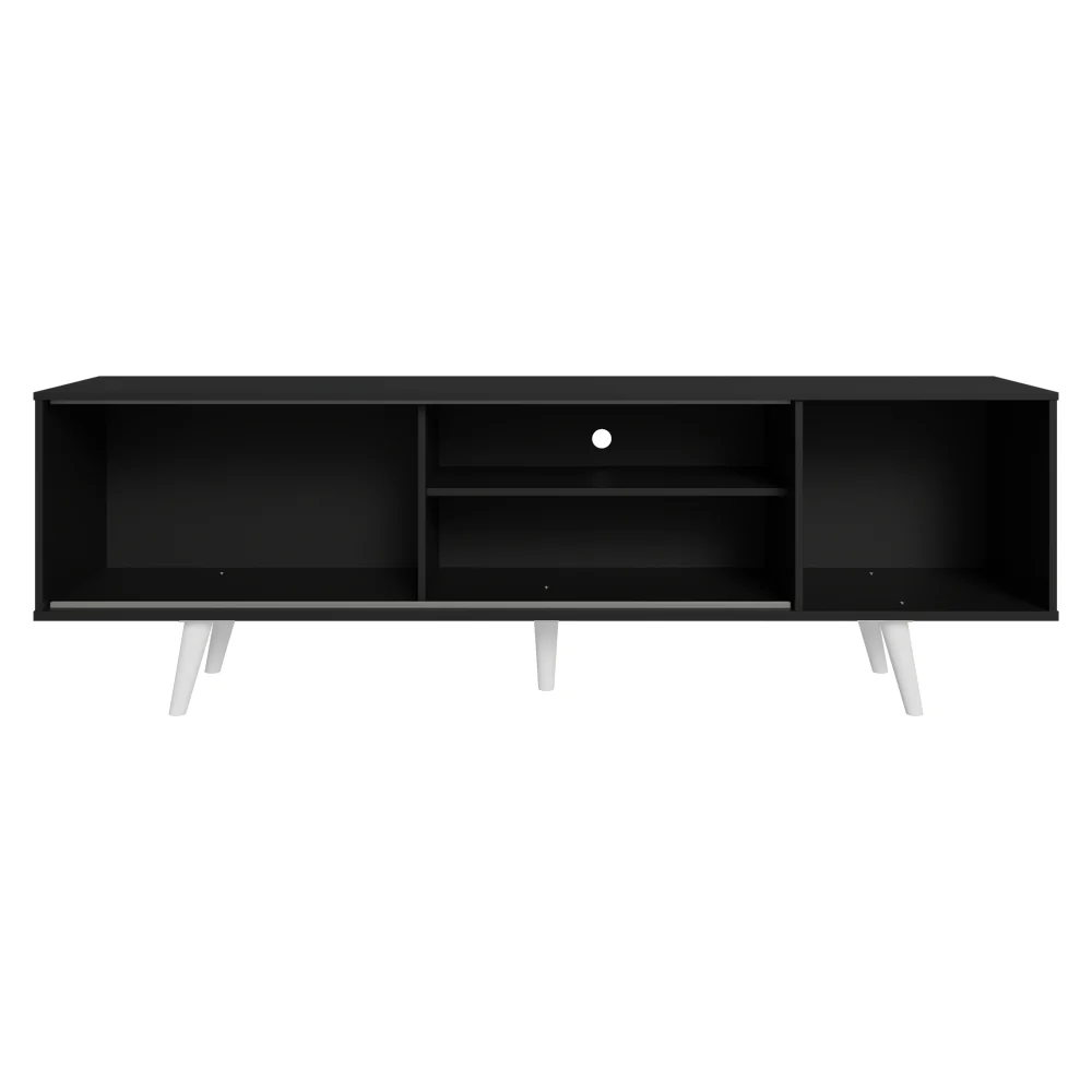 Rack para TV até 80 Polegadas 160cm com Pés Preto/Branco Torino Madesa - Image 7