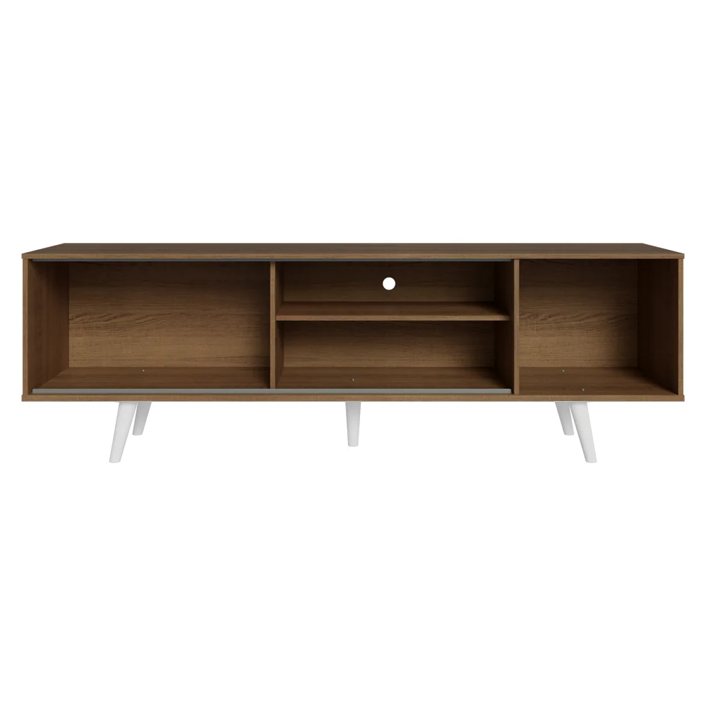Rack para TV até 80 Polegadas 160cm Rustic Pés Brancos Torino Madesa - Image 7