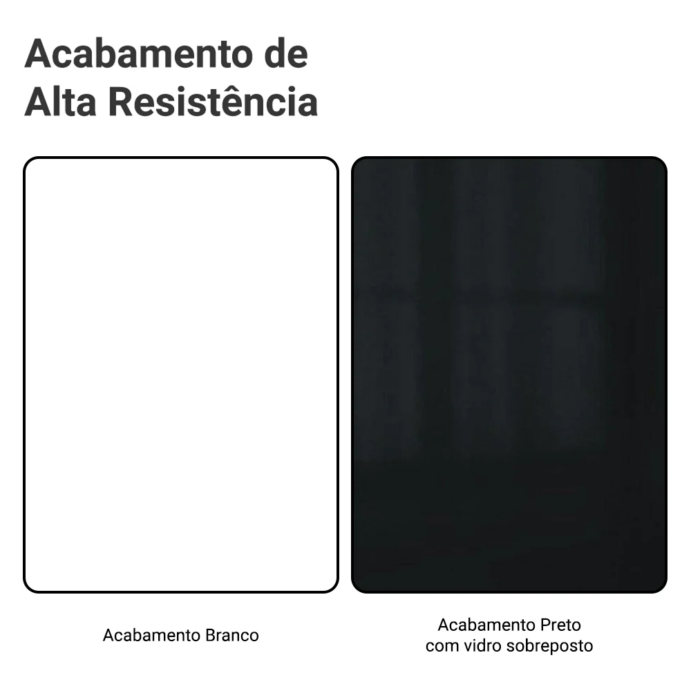 Rack Suspenso para TV até 80 Polegadas 218 cm 2 Portas Branco/Preto Agata Madesa - Image 11