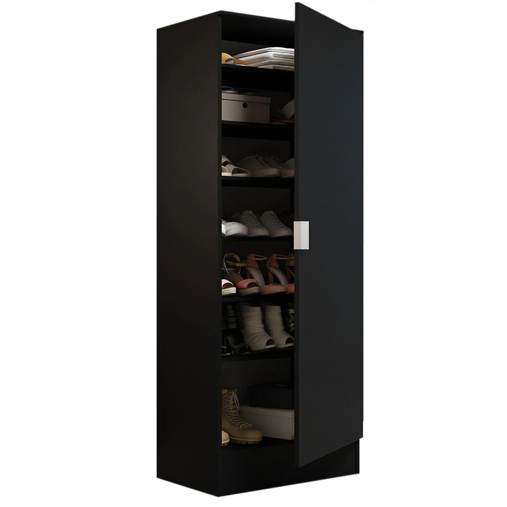 Sapateira Armário Multiuso Madesa Isis 1 Porta Preto - Image 7